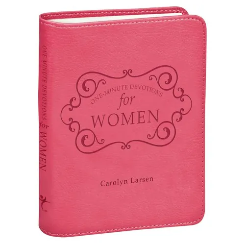One-Minute Devotions for Women Pink Faux Leather