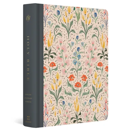 ESV Single Column Journaling Bible, Artist Series, Red Letter (Cloth Over Board, Lulie Wallace, in Bloom)