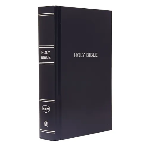 NKJV, Pew Bible, Large Print, Hardcover, Blue, Red Letter Edition
