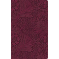 ESV Large Print Value Thinline Bible (Trutone, Raspberry, Floral Design)