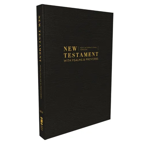 Niv, New Testament with Psalms and Proverbs, Pocket-Sized, Paperback, Black, Comfort Print