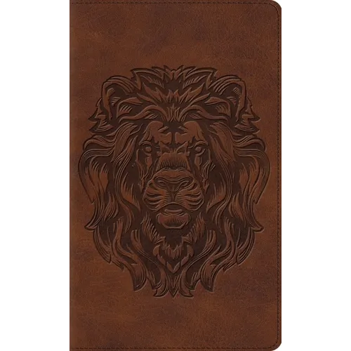 ESV Thinline Bible, Red Letter (Trutone, Brown, Royal Lion Design)