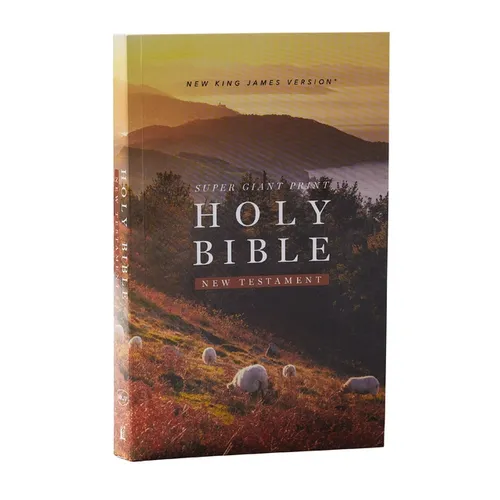 NKJV Super Giant Print New Testament, Softcover, Red Letter, Comfort Print