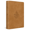 ESV Giant Print Personal Size Bible (Trutone, Nubuck Caramel, Wildflower Design)