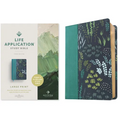 NLT Life Application Study Bible, Third Edition, Large Print (Leatherlike, Meadow Teal, Red Letter)