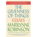 The Givenness of Things: Essays