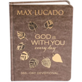 God Is with You Every Day, Deluxe Leathersoft Over Board: Daily Devotions of Hope and Comfort for When Life Feels Uncertain (a 365-Day Devotional)