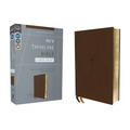 Niv, Thinline Bible, Large Print, Leathersoft, Brown, Red Letter, Comfort Print