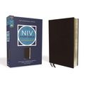 NIV Study Bible, Fully Revised Edition, Bonded Leather, Black, Red Letter, Comfort Print