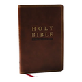 NKJV Super Giant Print New Testament, Brown Leathersoft, Red Letter, Comfort Print