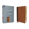 Niv, Thinline Bible, Giant Print, Leathersoft, Brown, Red Letter, Comfort Print