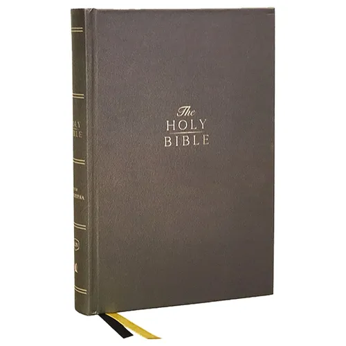 KJV Holy Bible with Apocrypha and 73,000 Center-Column Cross References, Hardcover, Red Letter, Comfort Print: King James Version