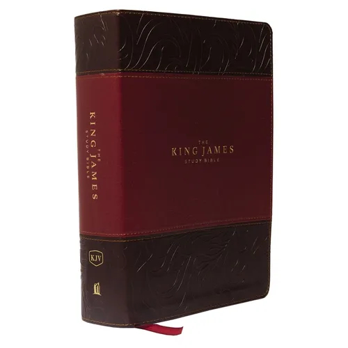 The King James Study Bible, Imitation Leather, Burgundy, Full-Color Edition