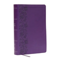 KJV Giant Print End-Of-Verse Reference Bible, Purple Leathersoft, Red Letter, Comfort Print