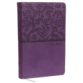 NKJV, Deluxe Gift Bible, Imitation Leather, Purple, Red Letter Edition