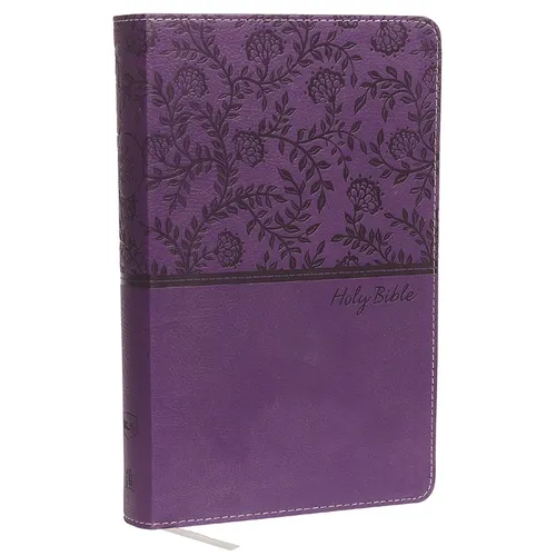 NKJV, Deluxe Gift Bible, Imitation Leather, Purple, Red Letter Edition