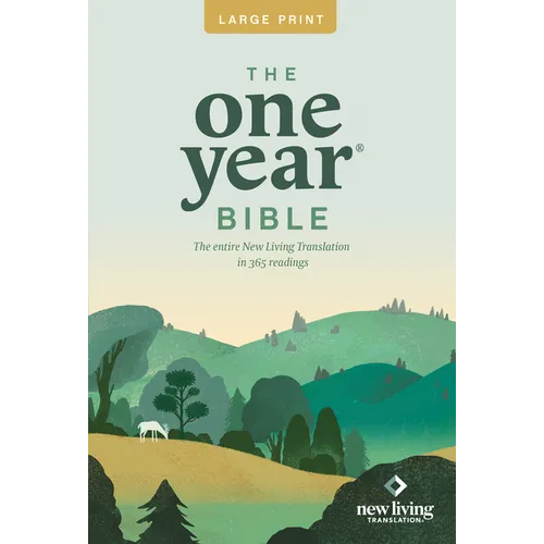 One Year Premium Slimline Bible-NLT-Large Print 10th Anniversary