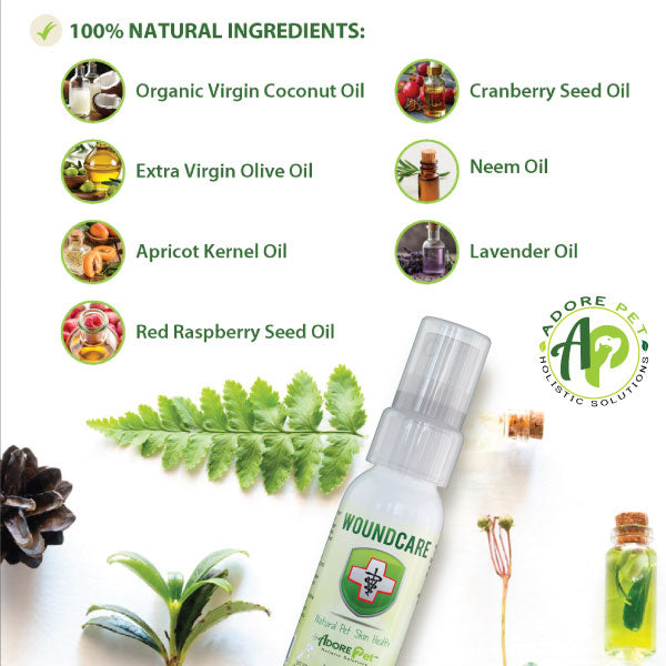 Natural Wound Care Spray for Dogs & Cats