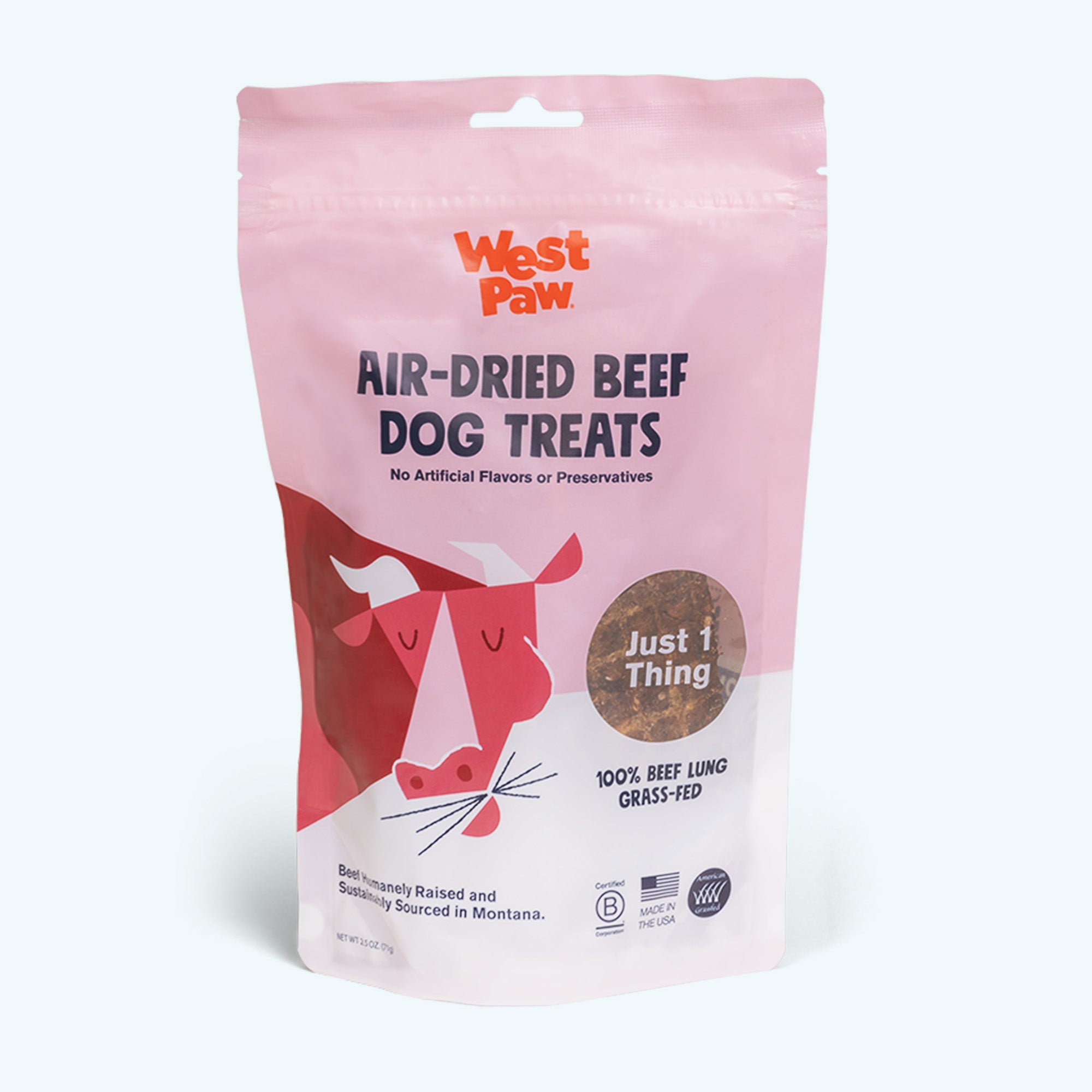 Grass-Fed Air-Dried Beef Lung Dog Treats