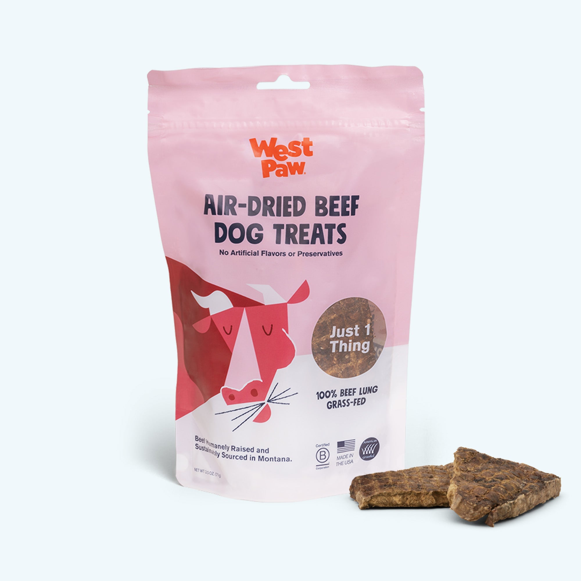 Grass-Fed Air-Dried Beef Lung Dog Treats