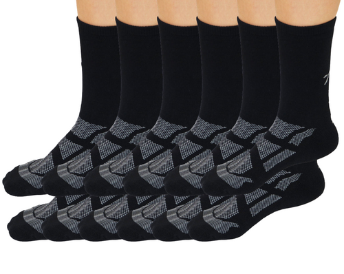 Set of black socks with gray patterns on a white background