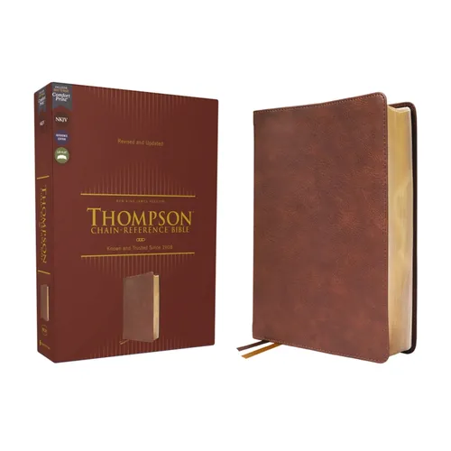 Nkjv, Thompson Chain-Reference Bible, Leathersoft, Brown, Red Letter, Comfort Print