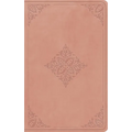 ESV Large Print Value Thinline Bible (Trutone, Blush Rose, Fleur-De-Lis Design)