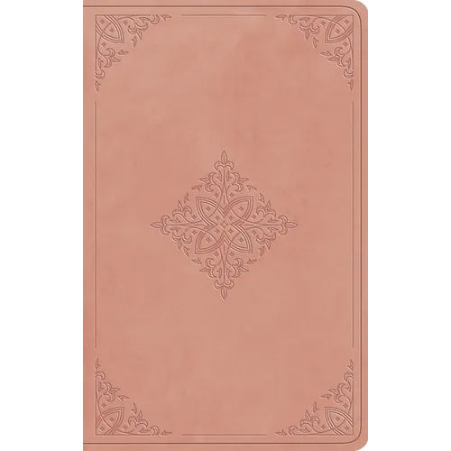 ESV Large Print Value Thinline Bible (Trutone, Blush Rose, Fleur-De-Lis Design)
