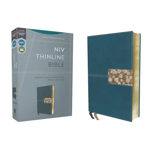 Niv, Thinline Bible, Leathersoft, Teal, Red Letter, Comfort Print