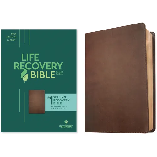 NLT Life Recovery Bible, Second Edition (Leatherlike, Rustic Brown)