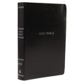 NKJV, Reference Bible, Center-Column Giant Print, Leather-Look, Black, Red Letter Edition, Comfort Print