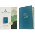 NLT Life Application Study Bible, Third Edition, Large Print (Leatherlike, Teal Blue)
