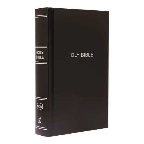 NKJV, Pew Bible, Large Print, Hardcover, Black, Red Letter Edition