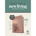 NLT Compact Giant Print Bible, Filament Enabled (Leatherlike, Rose Metallic Peony, Red Letter)