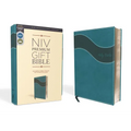 Niv, Premium Gift Bible, Leathersoft, Blue, Red Letter Edition, Indexed, Comfort Print