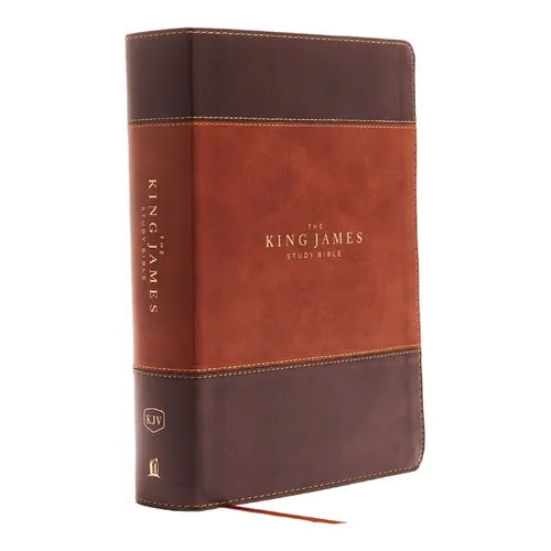 The King James Study Bible, Imitation Leather, Brown, Full-Color Edition