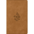ESV Vest Pocket New Testament with Psalms and Proverbs, Red Letter (Trutone, Nubuck Caramel, Wildflower Design)