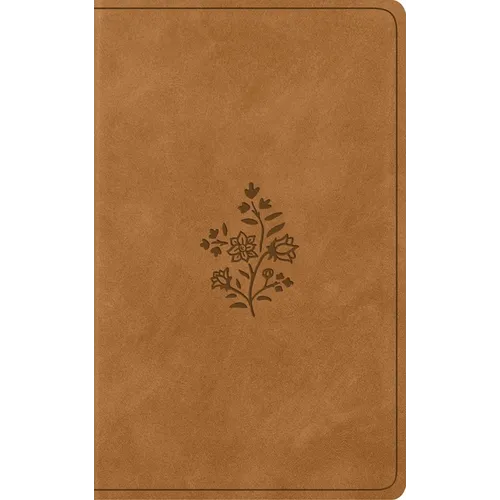 ESV Vest Pocket New Testament with Psalms and Proverbs, Red Letter (Trutone, Nubuck Caramel, Wildflower Design)