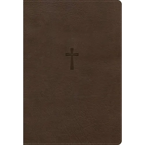 CSB Super Giant Print Reference Bible, Optimal Type, Digital Study Edition, Brown Leathertouch, Indexed
