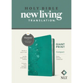 NLT Compact Giant Print Bible, Filament Enabled (Leatherlike, Peony Rich Teal, Red Letter)