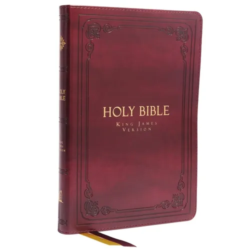 KJV Holy Bible: Large Print Thinline, Burgundy Leathersoft, Red Letter, Comfort Print: King James Version