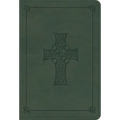 ESV Large Print Value Compact Bible (Trutone, Quiet Forest, Celtic Cross Design)