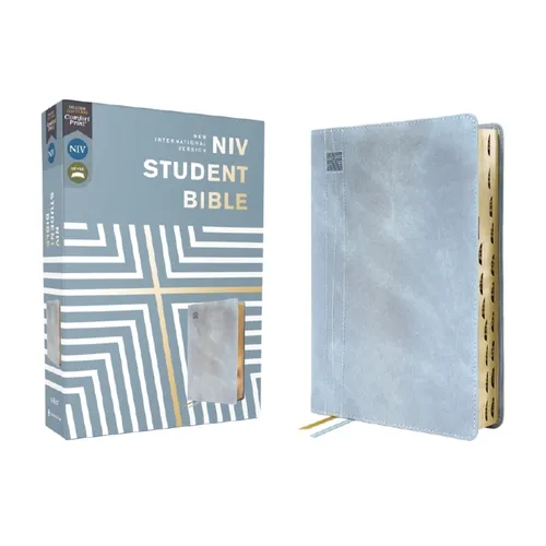 Niv, Student Bible, Leathersoft, Teal, Thumb Indexed, Comfort Print