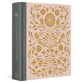 ESV Journaling Study Bible (Cloth Over Board, Blush/Ochre, Floral Design)