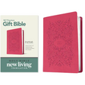 Premium Gift Bible NLT (Leatherlike, Very Berry Pink Vines, Red Letter)