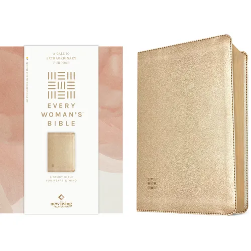 NLT Every Woman's Bible, Filament Enabled (Leatherlike, Soft Gold, Red Letter)