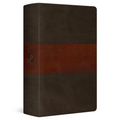 ESV Giant Print Personal Size Bible, Red Letter (Trutone, Forest/Tan, Trail Design)