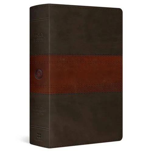 ESV Giant Print Personal Size Bible, Red Letter (Trutone, Forest/Tan, Trail Design)