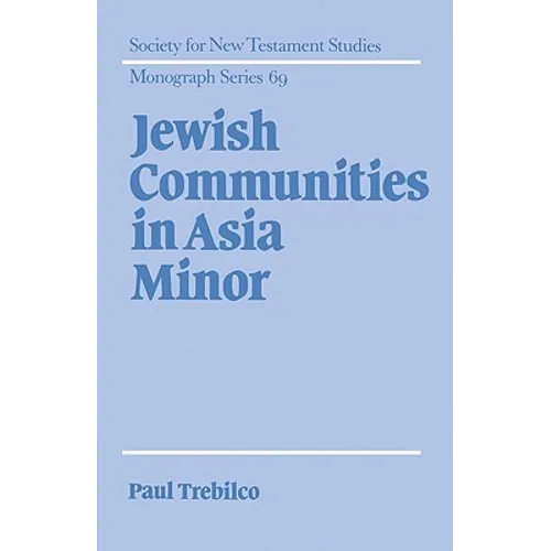 Jewish Communities in Asia Minor