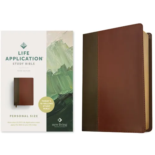 NLT Life Application Study Bible, Third Edition, Personal Size (Leatherlike, Brown/Mahogany, Red Letter)